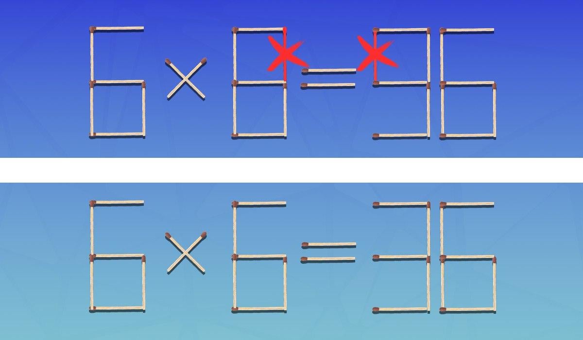 Schneller IQ-Test: Sie müssen zwei Streichhölzer entfernen, damit die Gleichheit richtig wird