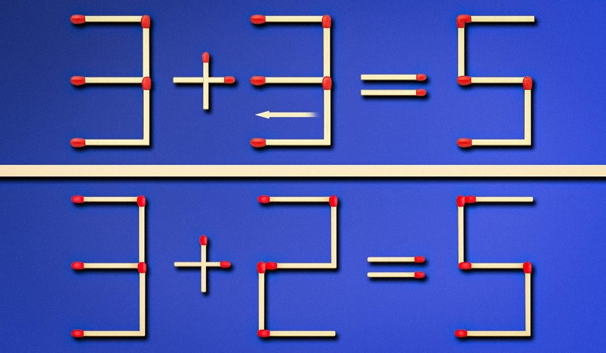 Sie müssen ein Streichholz umdrehen, um einen Fehler zu korrigieren: IQ-Schnelltest