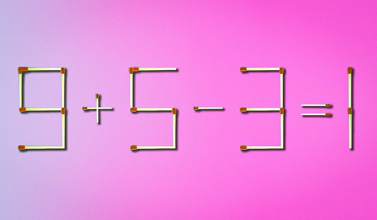 IQ-Test: Sie müssen nur ein Streichholz bewegen