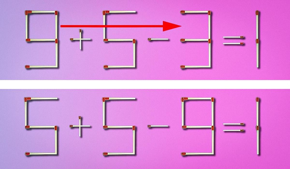 IQ-Test: Sie müssen nur ein Streichholz bewegen