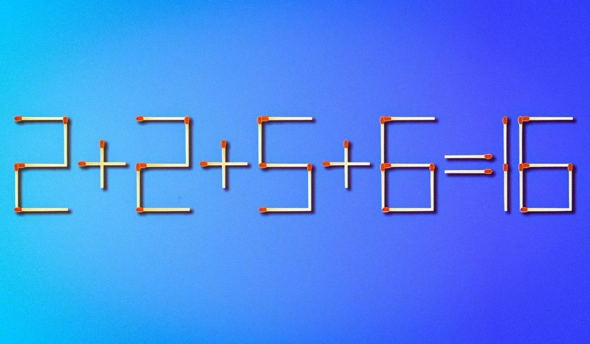 Sie müssen nur ein Streichholz verschieben, um den Fehler zu korrigieren: ein anspruchsvolles Rätsel