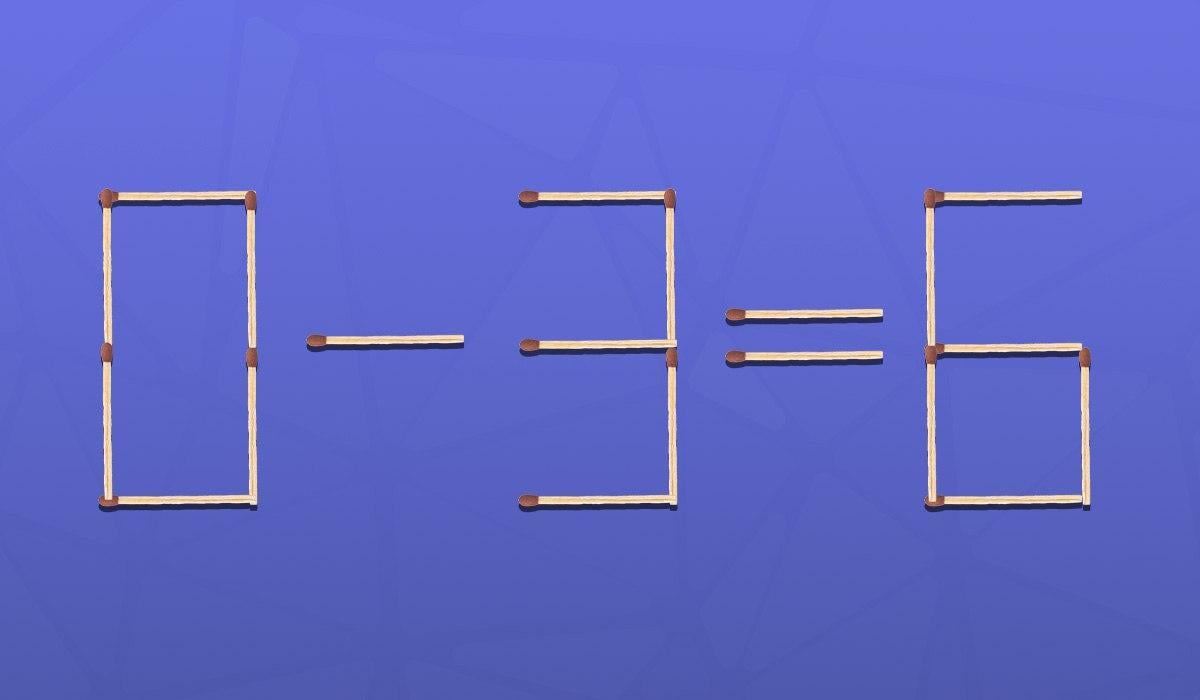 Nur ein Genie kann ein Streichholzrätsel in 9 Sekunden lösen.