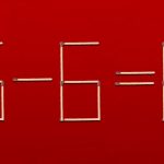 Du musst ein Streichholz ziehen und die Gleichheit wird richtig: