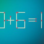 Man muss nur ein Streichholz ziehen, damit die Gleichheit stimmt: