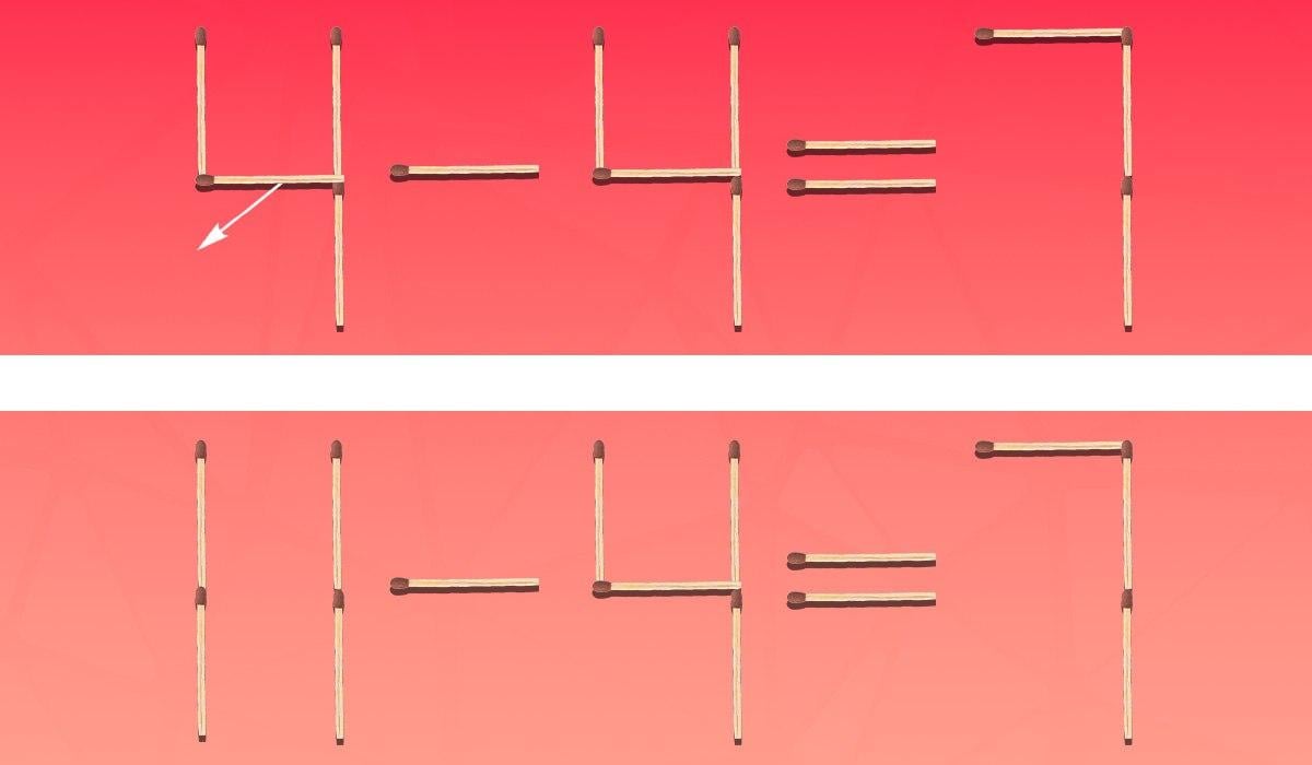 Mathe-Rätsel: Man muss nur ein Streichholz ziehen