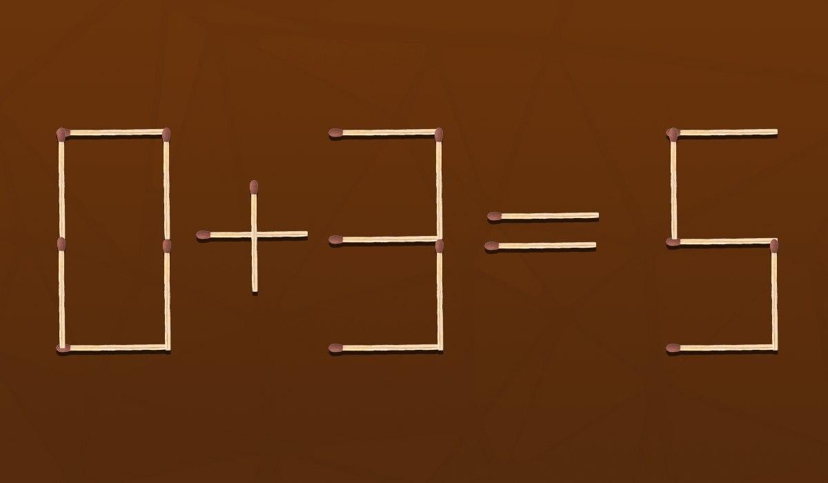 IQ-Test: Sie müssen nur ein Streichholz werfen.