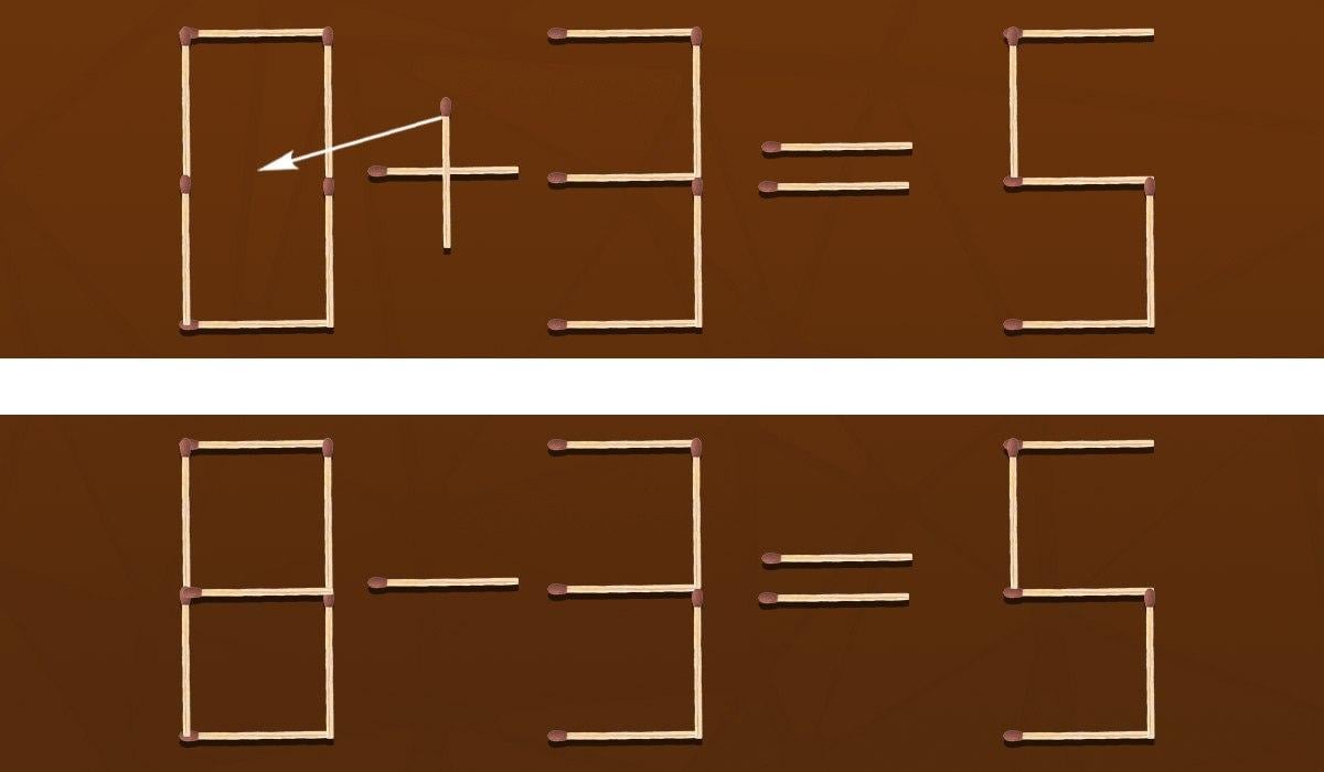 IQ-Test: Sie müssen nur ein Streichholz umdrehen