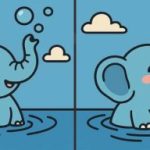 Genie-Test: Finde 3 Unterschiede in einem Bild von einem Elefanten im Wasser in 23 s Genie-Test: Finde 3 Unterschiede in einem Bild von einem Elefanten